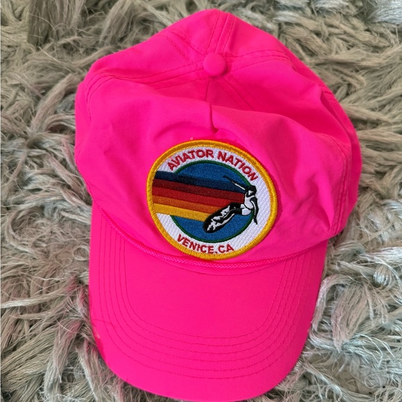 Aviator Nation Bright Pink trucker Hat - Picture 1 of 2